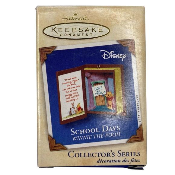 School Days Winnie The Pooh Hallmark Ornament#5 in Series - Picture 1 of 2